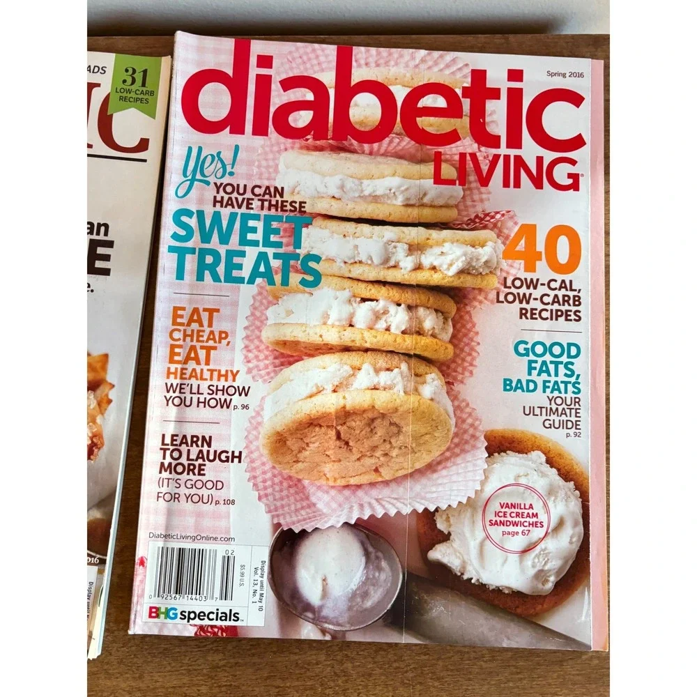 Diabetic Living Magazine Lot of 5 Better Homes and Gardens‎ 2016 2017 Recipes